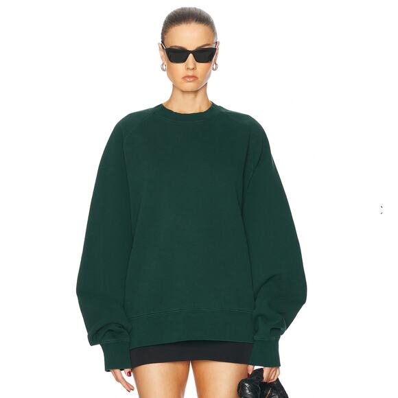 WAO The Crew Sweatshirt Green XL Oversized - Picture 1 of 5